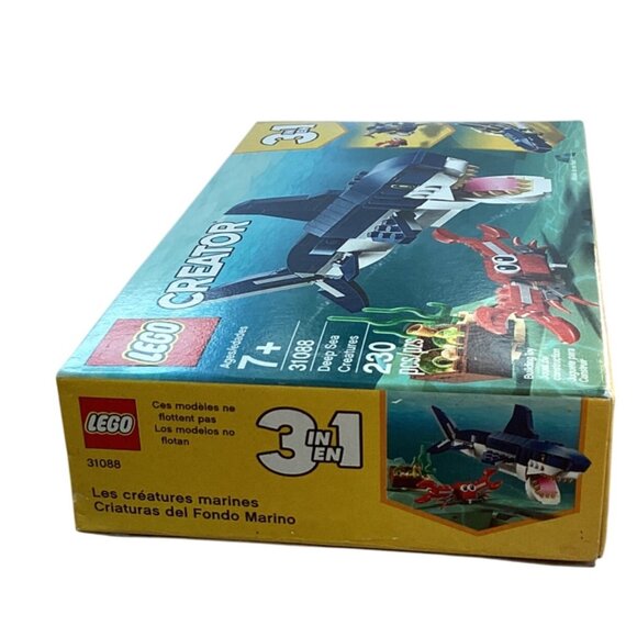 Lego Creator 3-In-1 Deep Sea Creatures Shark Crab Submarine 31088 New Sealed - Picture 5 of 10